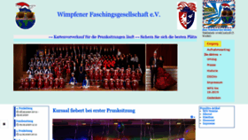 What Wimpfener-faschingsgesellschaft.de website looked like in 2020 (4 years ago)