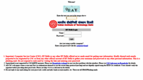 What Webmail.iitd.ac.in website looked like in 2020 (4 years ago)