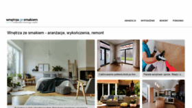 What Wnetrza-ze-smakiem.pl website looked like in 2020 (4 years ago)