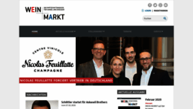 What Wein-und-markt.de website looked like in 2020 (4 years ago)
