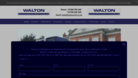 What Waltonintl.co.uk website looked like in 2020 (4 years ago)