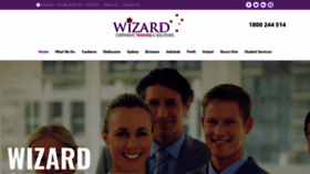 What Wizardcorporatetraining.com.au website looked like in 2020 (4 years ago)