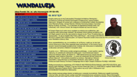 What Wandaluzja.pl website looked like in 2020 (4 years ago)