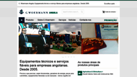 What Woermann-angola.com website looked like in 2020 (4 years ago)