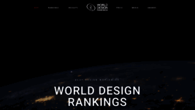 What Worlddesignrankings.com website looked like in 2020 (4 years ago)