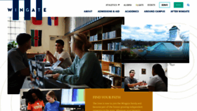 What Wingate.edu website looked like in 2020 (4 years ago)