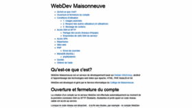 What Webdev.cmaisonneuve.qc.ca website looked like in 2020 (4 years ago)