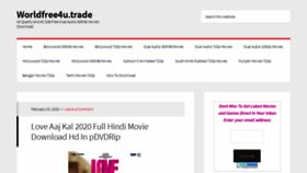 What Worldfree4u.trade website looked like in 2020 (4 years ago)