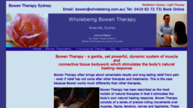 What Wholebeing.com.au website looked like in 2020 (4 years ago)