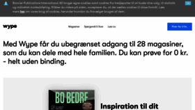 What Wype.dk website looked like in 2020 (4 years ago)