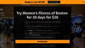 What Womensfitnessofboston.com website looked like in 2020 (4 years ago)