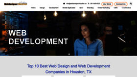 What Webdesignerhouston.us website looked like in 2020 (4 years ago)