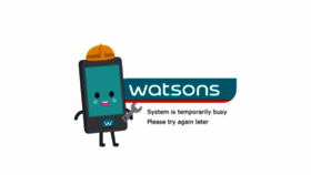 What Watsons.com.my website looked like in 2020 (4 years ago)