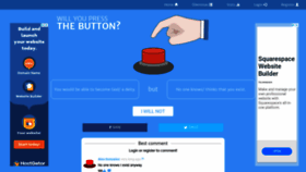 What Willyoupressthebutton.com website looked like in 2020 (4 years ago)