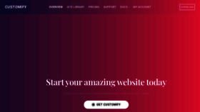 What Wpcustomify.com website looked like in 2020 (4 years ago)