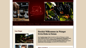 What Weingut-riske.de website looked like in 2020 (4 years ago)