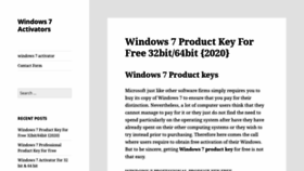 What Windows7activators.com website looked like in 2020 (4 years ago)