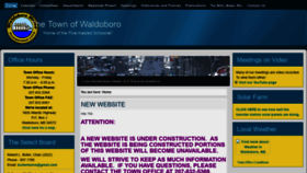 What Waldoboromaine.org website looked like in 2020 (4 years ago)