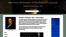 What Webstersdictionary1828.com website looked like in 2020 (4 years ago)