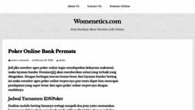 What Womenetics.com website looked like in 2020 (4 years ago)