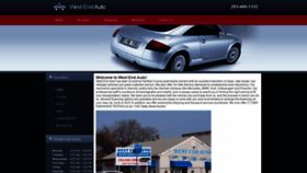 What West-end-auto.com website looked like in 2020 (4 years ago)