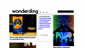 What Wonderding.com website looked like in 2020 (4 years ago)