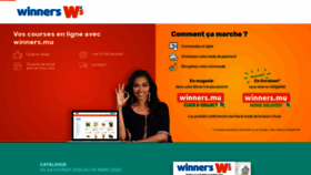 What Winners.mu website looked like in 2020 (4 years ago)