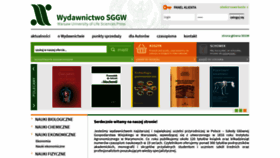 What Wydawnictwosggw.pl website looked like in 2020 (4 years ago)