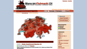 What Wann-ist-flohmarkt.ch website looked like in 2020 (4 years ago)