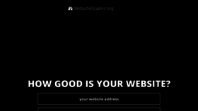What Websitegrader.org website looked like in 2020 (4 years ago)