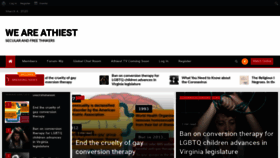 What Weareatheist.com website looked like in 2020 (4 years ago)