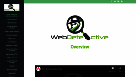 What Webdetective.co website looked like in 2020 (4 years ago)