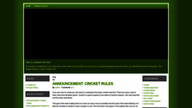 What Worldcricketblog.com website looked like in 2020 (4 years ago)