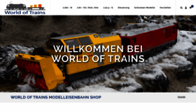 What World-of-trains.ch website looked like in 2020 (4 years ago)