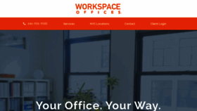 What Workspaceoffices.com website looked like in 2020 (4 years ago)