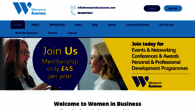 What Womeninbusinessni.com website looked like in 2020 (4 years ago)