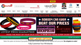 What Wristbandtoday.ca website looked like in 2020 (4 years ago)