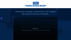 What Wiedzawartamilion.pl website looked like in 2020 (4 years ago)