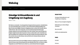 What Webulog.de website looked like in 2020 (4 years ago)