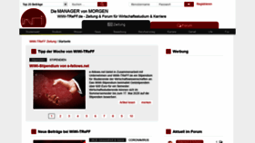 What Wiwi-treff.de website looked like in 2020 (4 years ago)