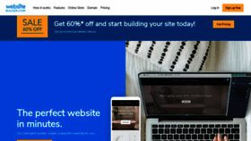 What Websitebuilder.com website looked like in 2020 (5 years ago)