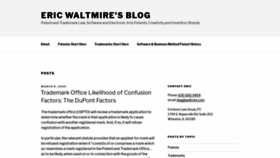 What Waltmire.com website looked like in 2020 (4 years ago)