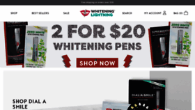 What Whiteninglightning.com website looked like in 2020 (4 years ago)