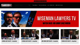 What Wisemanlawyers.tv website looked like in 2020 (4 years ago)