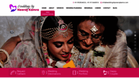 What Weddingsbyneerajkamra.com website looked like in 2020 (4 years ago)