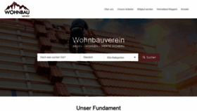 What Wohnbauverein.at website looked like in 2020 (4 years ago)