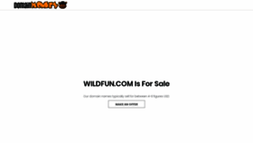 What Wildfun.com website looked like in 2020 (4 years ago)