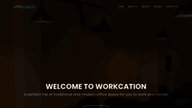 What Workcation.co.in website looked like in 2020 (4 years ago)