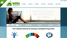 What Wfh.com website looked like in 2020 (4 years ago)