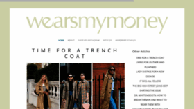 What Wearsmymoney.com website looked like in 2020 (4 years ago)